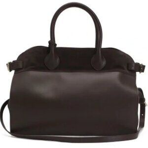 NWT ✅ Boldrini Selleria Italian Leather & Suede BROWN Satchel ✨ NWT, DUST BAG